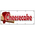 Signmission CHEESECAKE BANNER SIGN bakery crust cream cheese strawberry cake baker B-120 Cheesecake